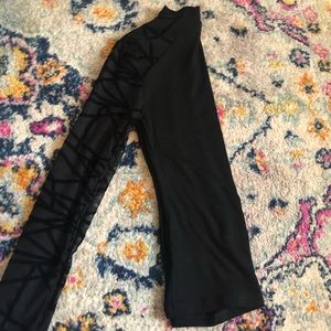 Shirt with sheer sleeves